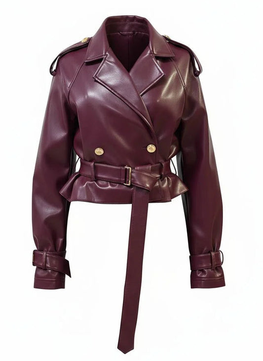 GIACCA CORTA IN ECOPELLE