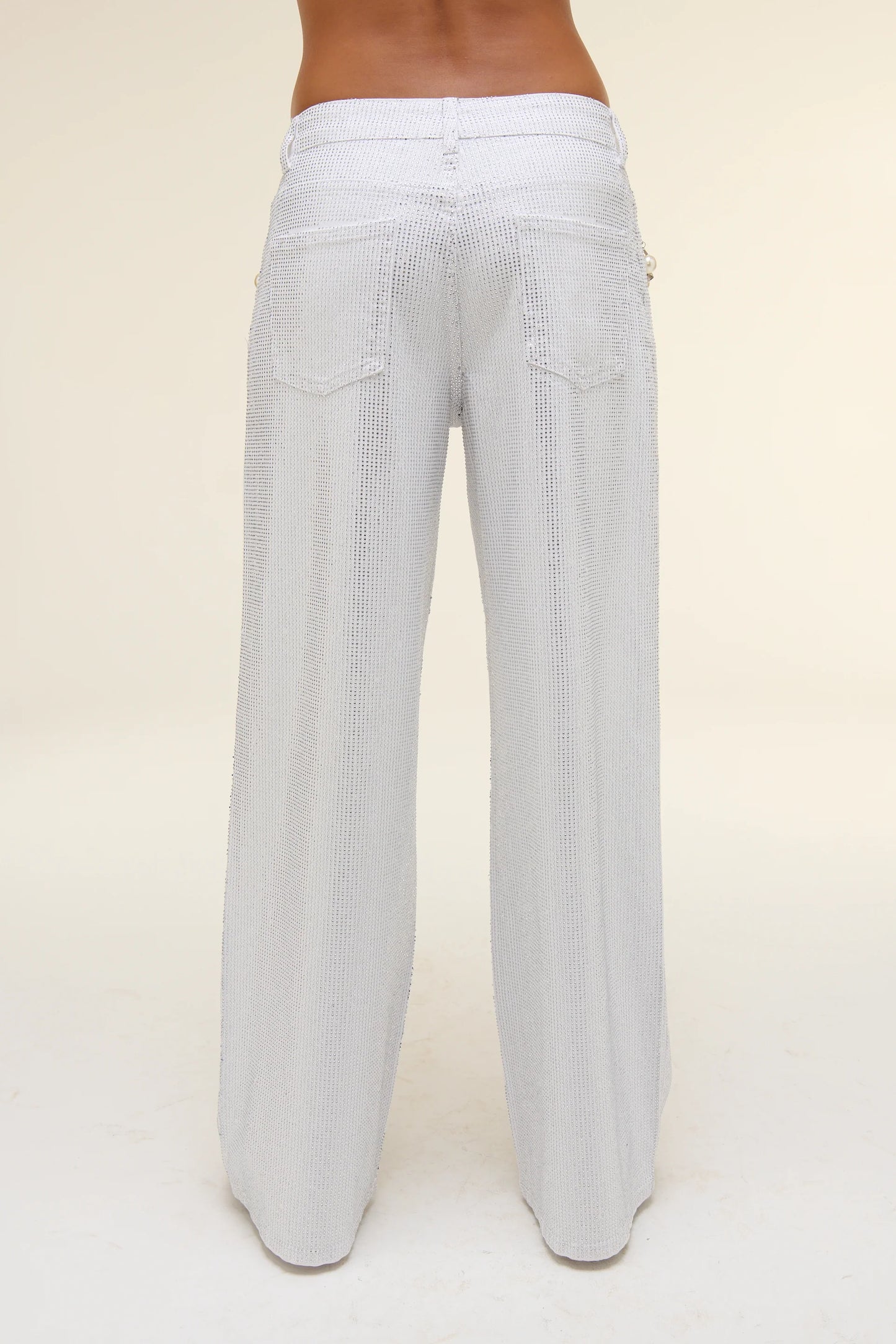 PANTALONE- JEANS STRASS WHITE
