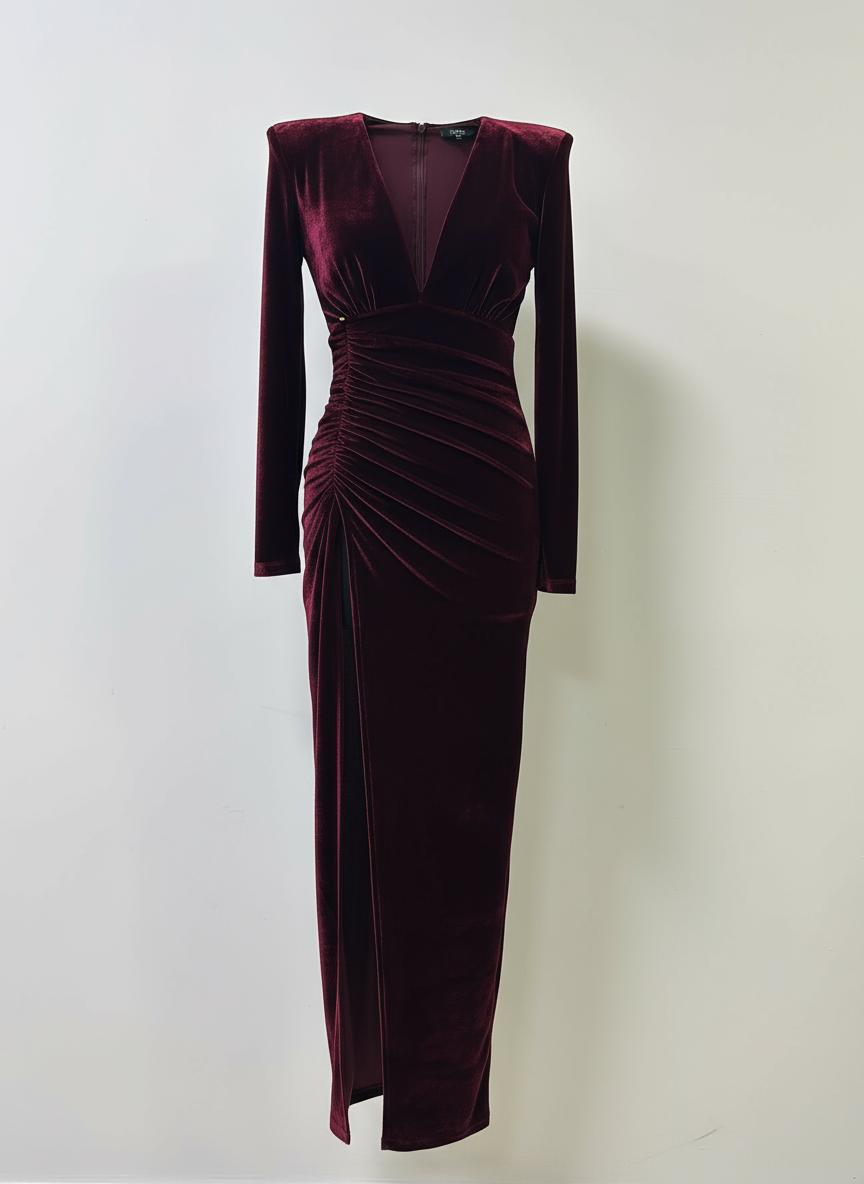 ABITO LUNGO IN VELLUTO