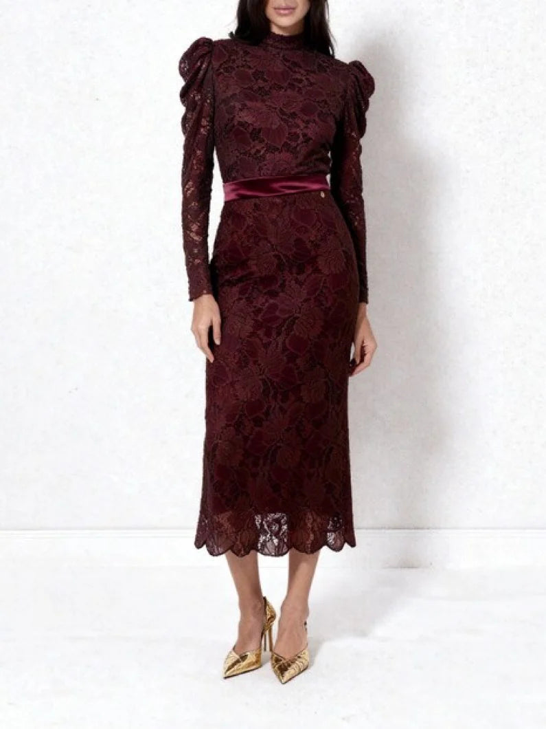 GONNA LONGUETTE IN PIZZO